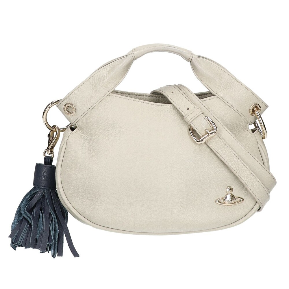 Vivienne Westwood 2-way hobo bag/shoulder bag with tassel charm and orb hardw...